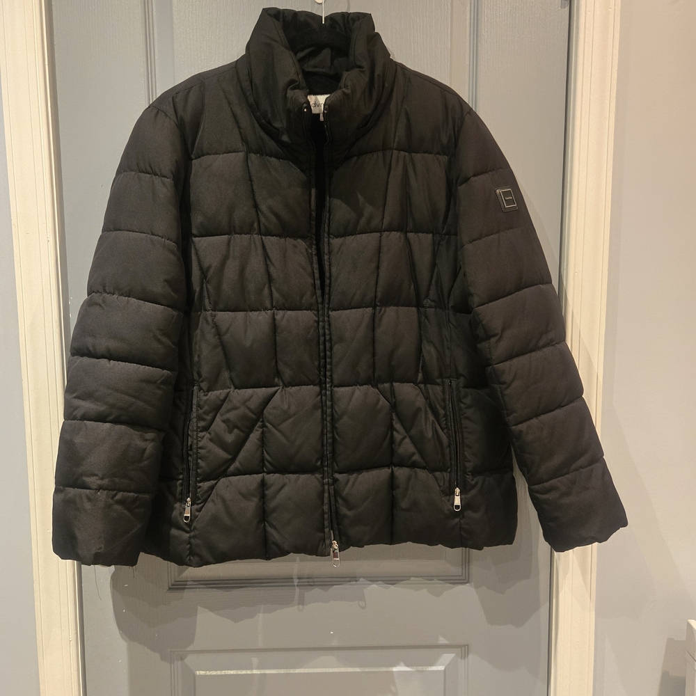 Calvin Klein Charcoal Puffer Jacket